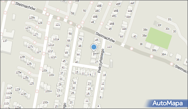 Kraków, Pełczyńskiego Tadeusza, gen., 37, mapa Krakowa