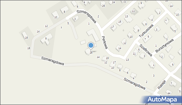 Kruszynki, Perłowa, 16, mapa Kruszynki
