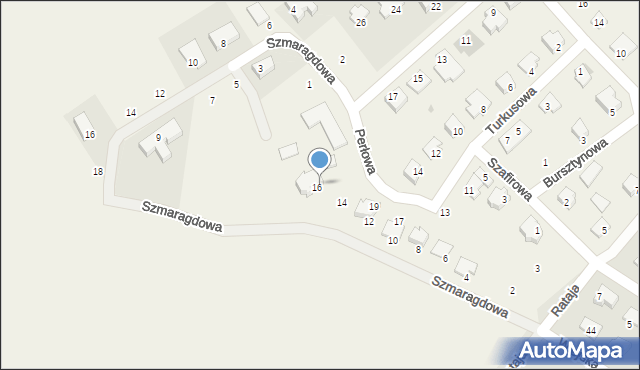 Kruszynki, Perłowa, 16a, mapa Kruszynki