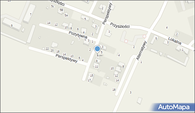 Łazy, Perspektywy, 7, mapa Łazy