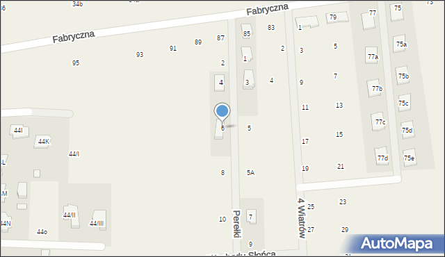 Łoziska, Perełki, 6, mapa Łoziska