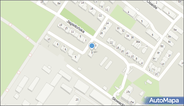 Lubań, Perłowa, 3, mapa Lubań