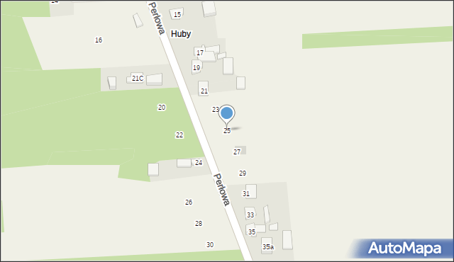 Łuszczanowice, Perłowa, 25, mapa Łuszczanowice