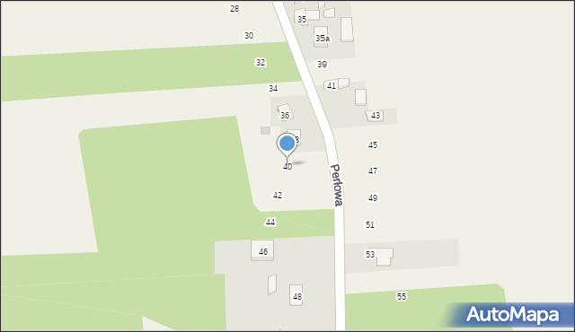 Łuszczanowice, Perłowa, 40, mapa Łuszczanowice