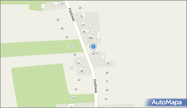 Łuszczanowice, Perłowa, 41, mapa Łuszczanowice