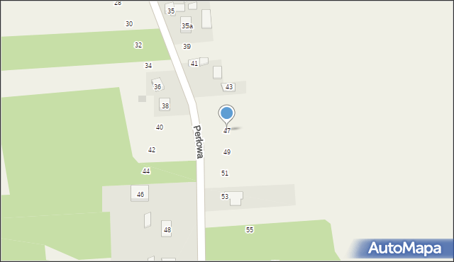 Łuszczanowice, Perłowa, 47, mapa Łuszczanowice