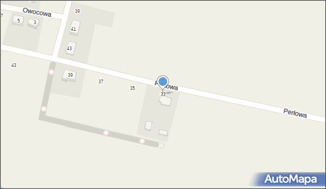 Luzino, Perłowa, 33, mapa Luzino