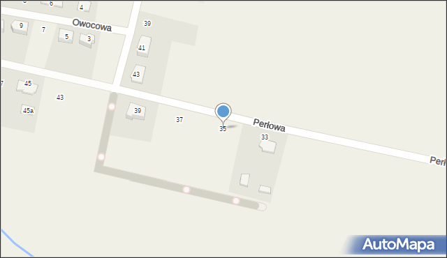Luzino, Perłowa, 35, mapa Luzino