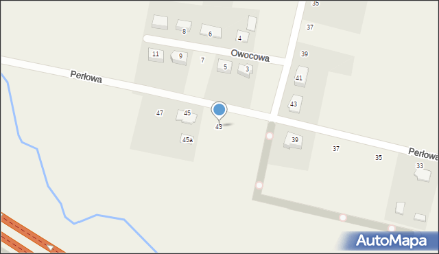 Luzino, Perłowa, 43, mapa Luzino
