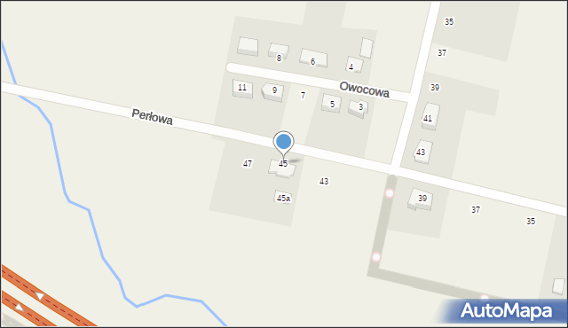 Luzino, Perłowa, 45, mapa Luzino