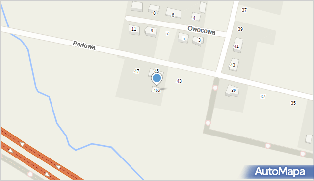 Luzino, Perłowa, 45a, mapa Luzino