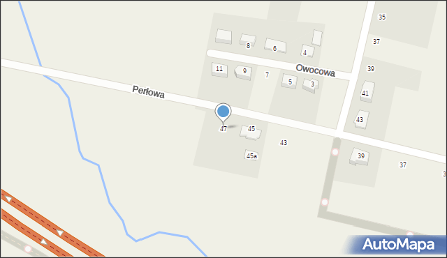 Luzino, Perłowa, 47, mapa Luzino