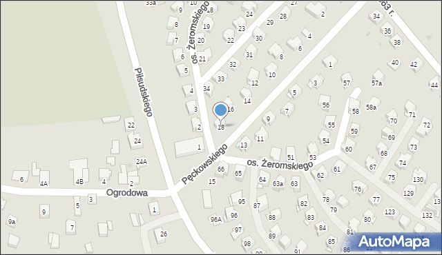 Miechów, Pęckowskiego Zbigniewa, 18, mapa Miechów
