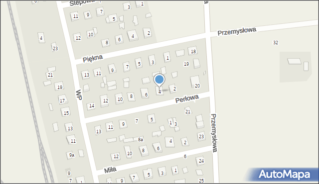 Nowa Wieś Wielka, Perłowa, 4, mapa Nowa Wieś Wielka