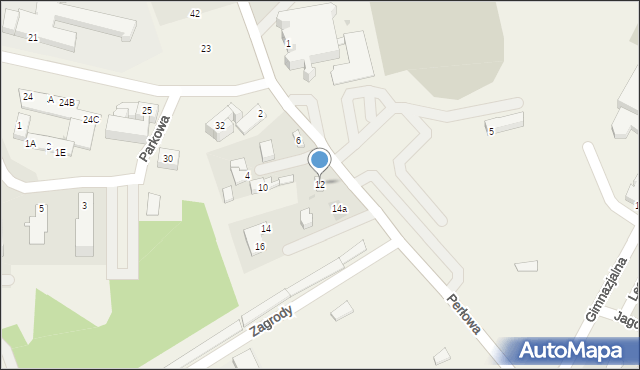 Nowiny, Perłowa, 12, mapa Nowiny