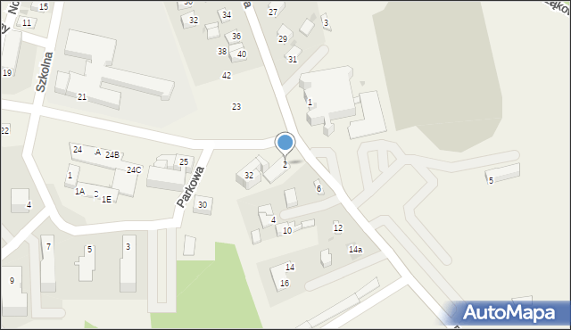 Nowiny, Perłowa, 2, mapa Nowiny