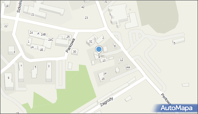 Nowiny, Perłowa, 4, mapa Nowiny
