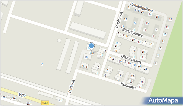 Nowy Dwór Mazowiecki, Perłowa, 12a, mapa Nowy Dwór Mazowiecki