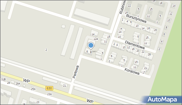 Nowy Dwór Mazowiecki, Perłowa, 8, mapa Nowy Dwór Mazowiecki