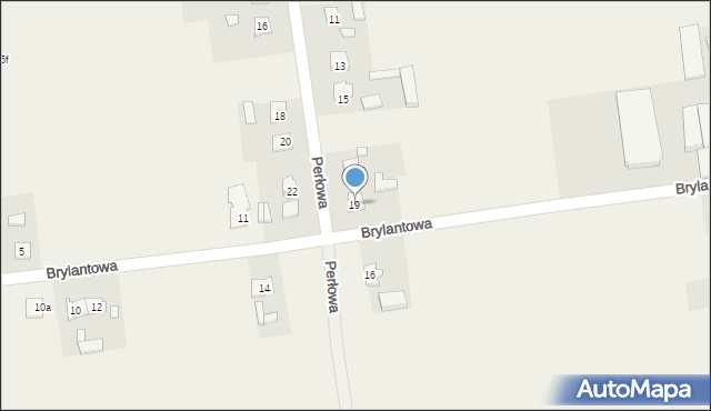 Olszowa, Perłowa, 19, mapa Olszowa