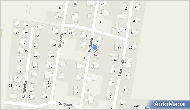 Osielsko, Perłowa, 14, mapa Osielsko