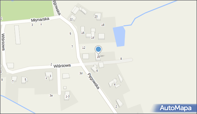 Ozorowice, Pęgowska, 10, mapa Ozorowice