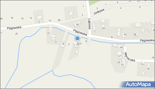 Ozorowice, Pęgowska, 15, mapa Ozorowice