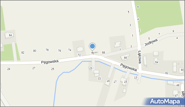 Ozorowice, Pęgowska, 70, mapa Ozorowice