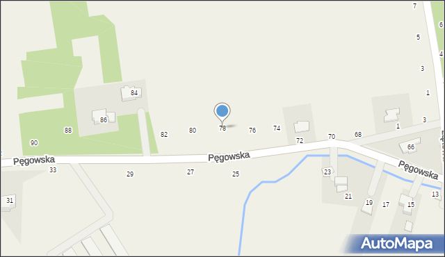 Ozorowice, Pęgowska, 78, mapa Ozorowice