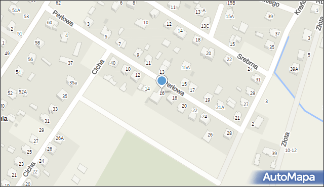 Paprotnia, Perłowa, 16, mapa Paprotnia