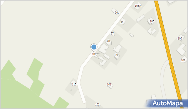 Pęchów, Pęchów, 100, mapa Pęchów