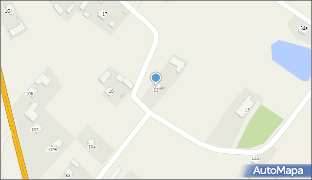 Pęchów, Pęchów, 11, mapa Pęchów