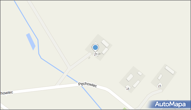 Pęchowiec, Pęchowiec, 17, mapa Pęchowiec