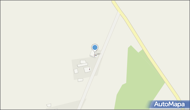 Pęchowo, Pęchowo, 1A, mapa Pęchowo