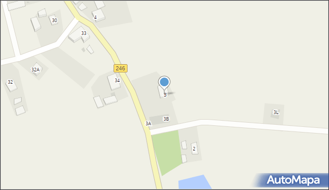 Pęchowo, Pęchowo, 3, mapa Pęchowo