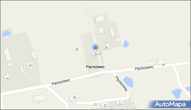 Pęciszewo, Pęciszewo, 17, mapa Pęciszewo