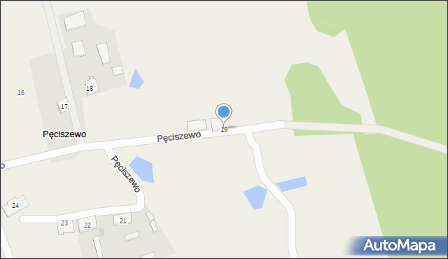 Pęciszewo, Pęciszewo, 19, mapa Pęciszewo