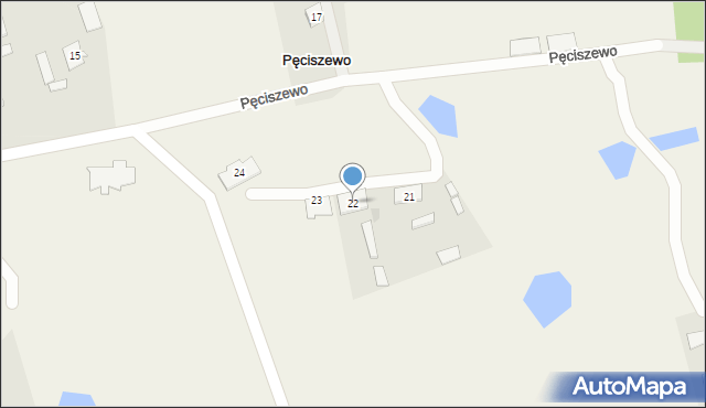 Pęciszewo, Pęciszewo, 22, mapa Pęciszewo