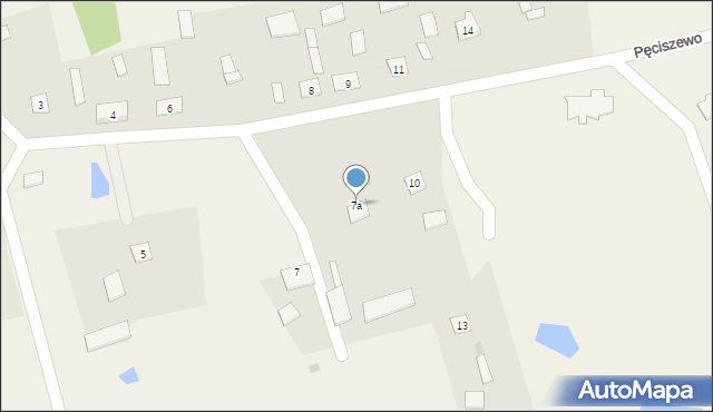 Pęciszewo, Pęciszewo, 7a, mapa Pęciszewo