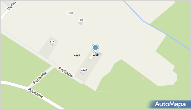 Pęciszów, Pęciszów, 112B, mapa Pęciszów