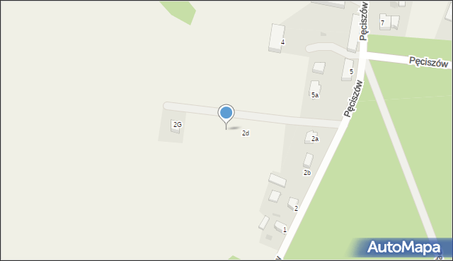 Pęciszów, Pęciszów, 2e, mapa Pęciszów