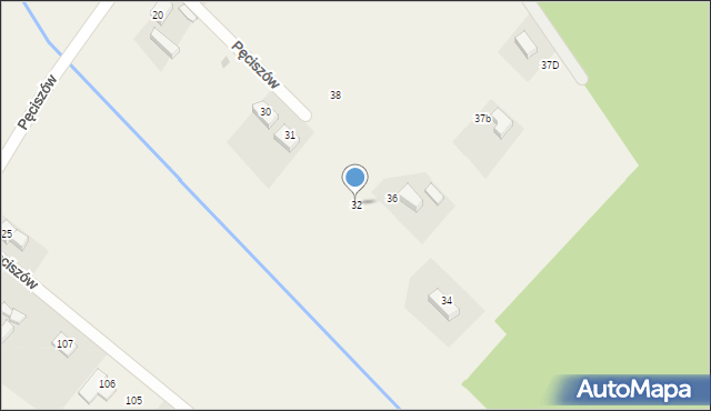 Pęciszów, Pęciszów, 32, mapa Pęciszów