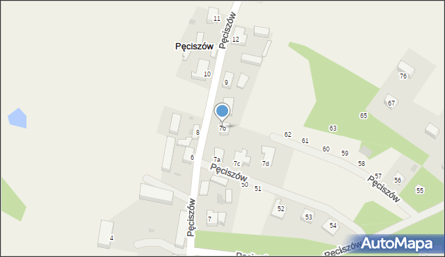 Pęciszów, Pęciszów, 7b, mapa Pęciszów