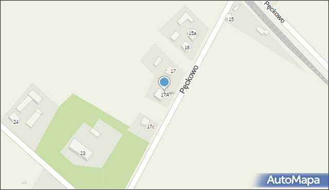 Pęckowo, Pęckowo, 17A, mapa Pęckowo