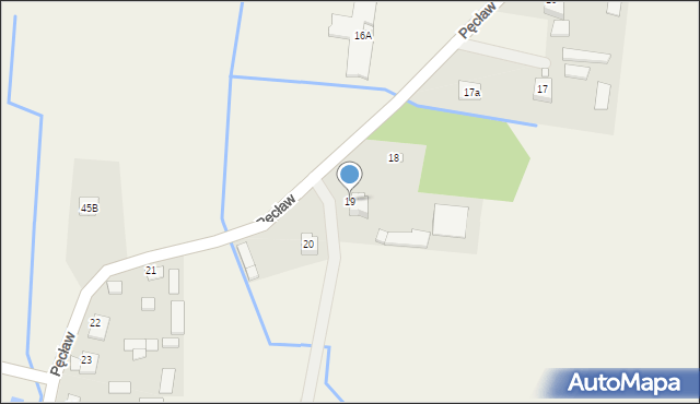 Pęcław, Pęcław, 19, mapa Pęcław