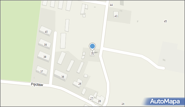Pęcław, Pęcław, 31, mapa Pęcław