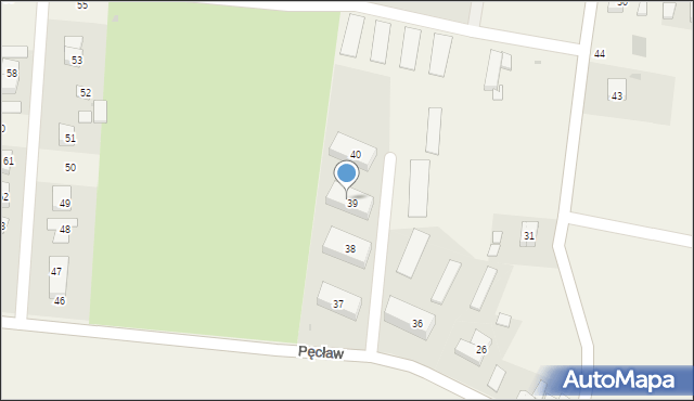 Pęcław, Pęcław, 39a, mapa Pęcław