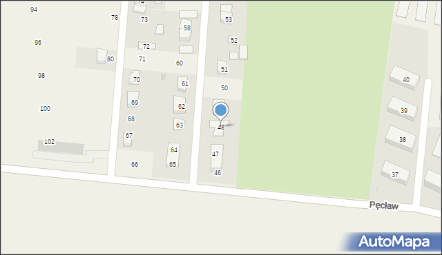 Pęcław, Pęcław, 48, mapa Pęcław
