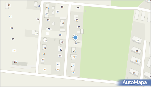 Pęcław, Pęcław, 50, mapa Pęcław