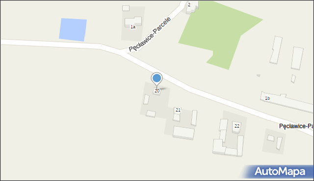 Pęcławice, Pęcławice, 20, mapa Pęcławice